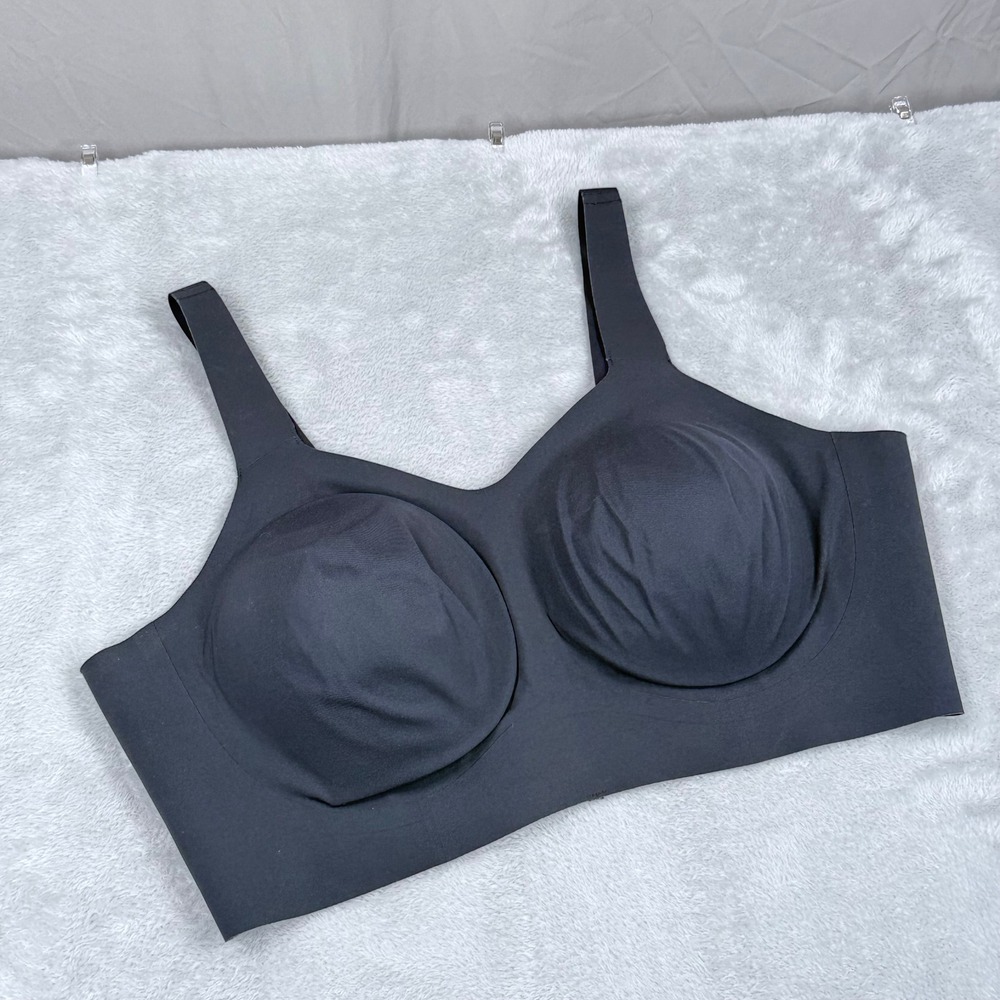 Evelyn & Bobbie The Beyond Bra EB Core Women 2XL Gray Wireless Seamless Padded